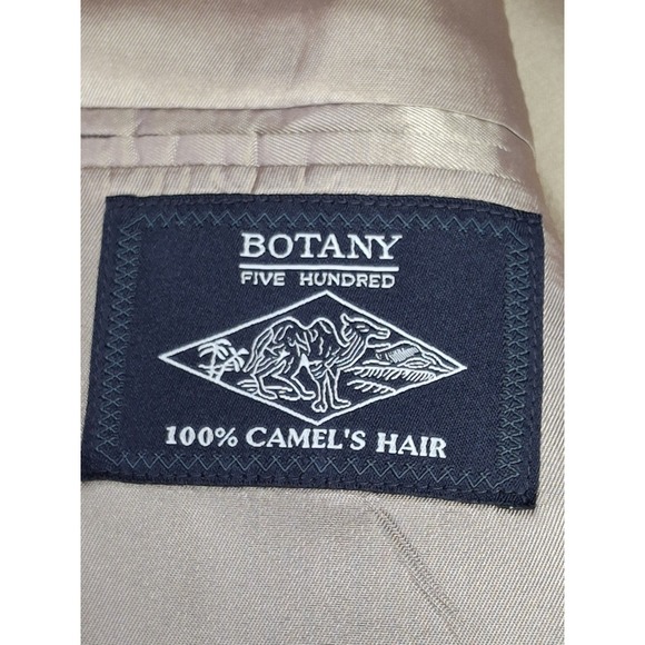 Botany 500 Camel Hair Blazer Mens 48R Long Tan 2 Button Notch Lapel USA - Picture 8 of 11